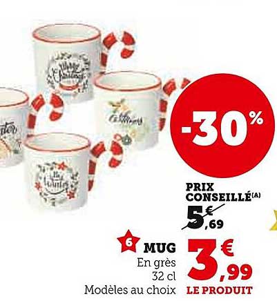 MUG 30% Rabatté