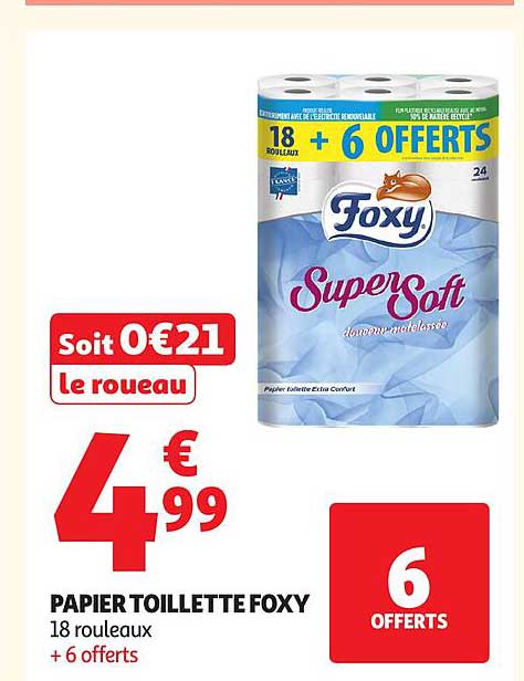 PAPIER TOILETTE FOXY