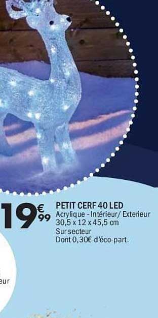 PETIT CERF 40 LED
