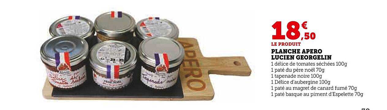 PLANCHA APERO LUCIEN GEORGELIN