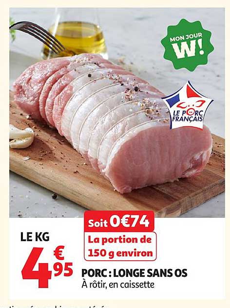 PORC : LONGE SANS OS