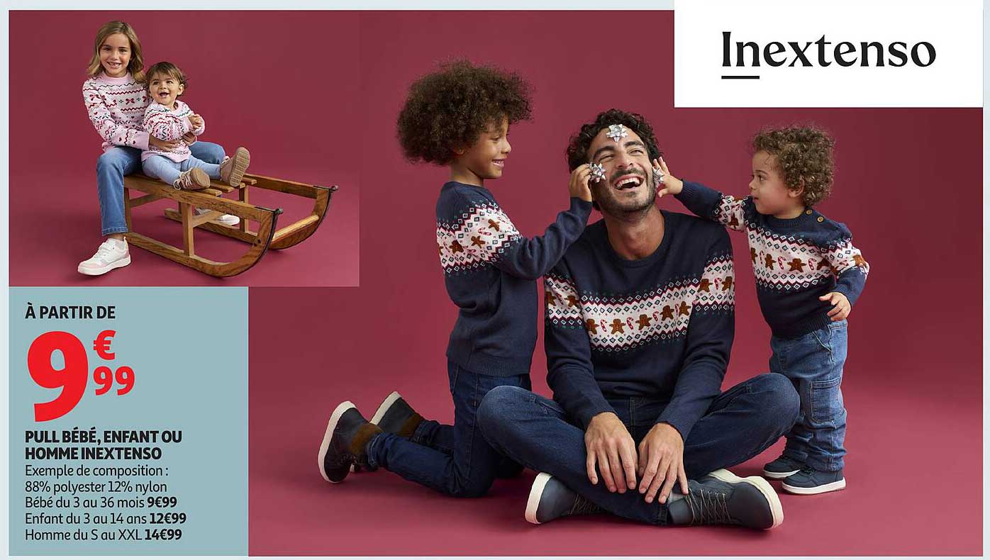 PULL BÉBÉ, ENFANT OU HOMME INEXTENSO