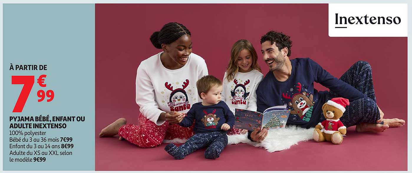 PYJAMA BÉBÉ, ENFANT OU ADULTE INEXTENSO