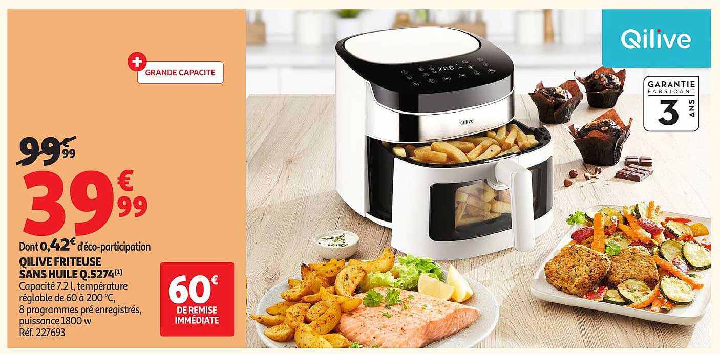 QILIVE FRITEUSE SANS HUILE Q.5274