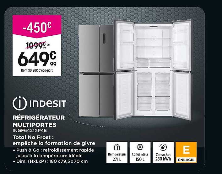 RÉFRIGÉRATEUR MULTIPORTES