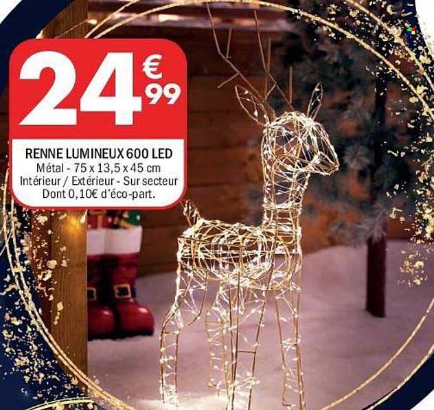 RENNE LUMINEUX 600 LED