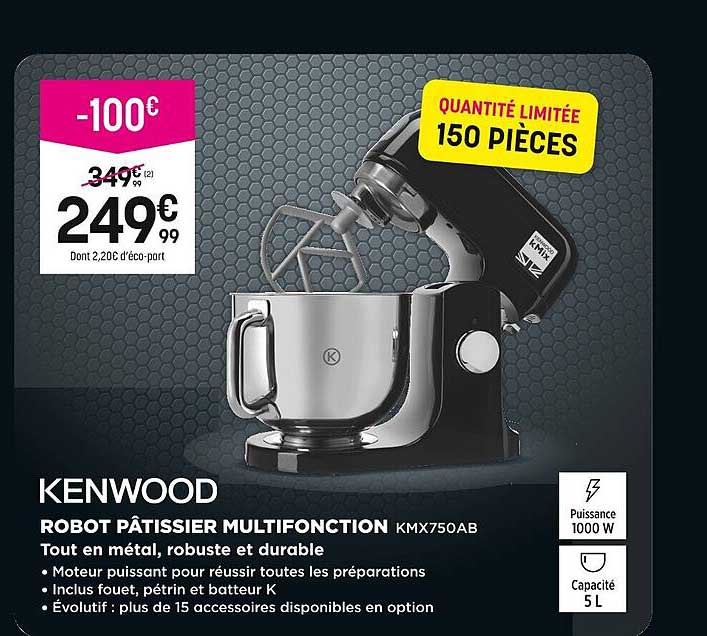 ROBOT PÂTISSIER MULTIFONCTION KMX750AB