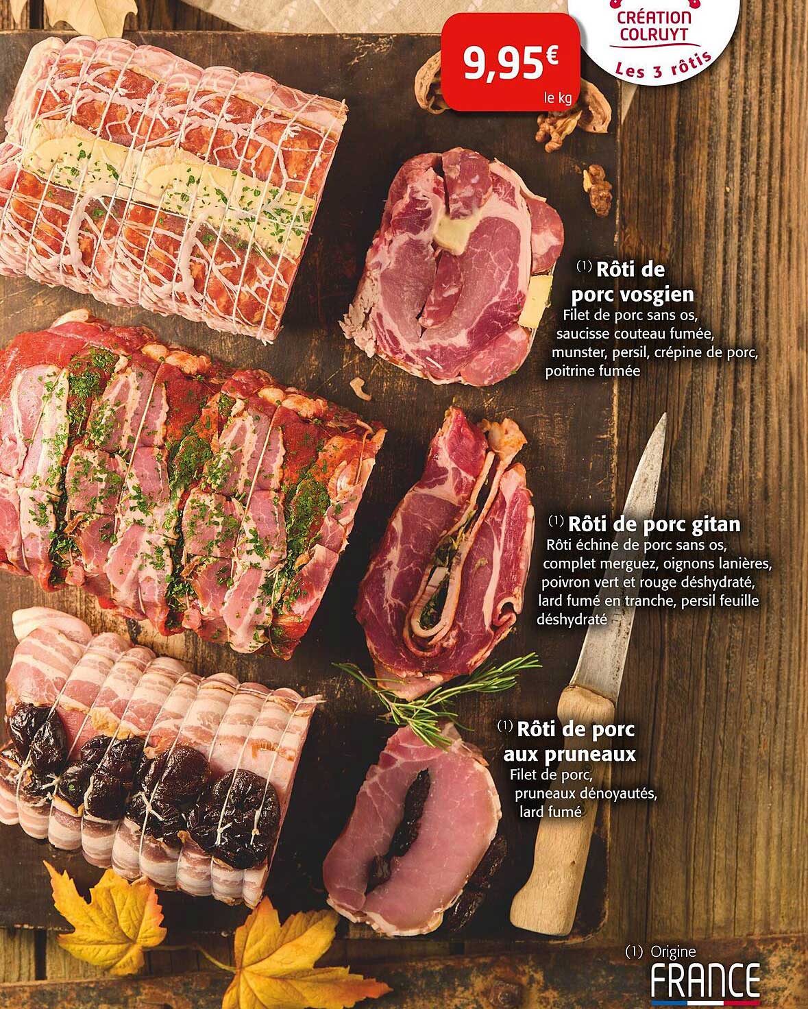 Rôti de porc vosgien, Rôti de porc gitan, Rôti de porc aux pruneaux