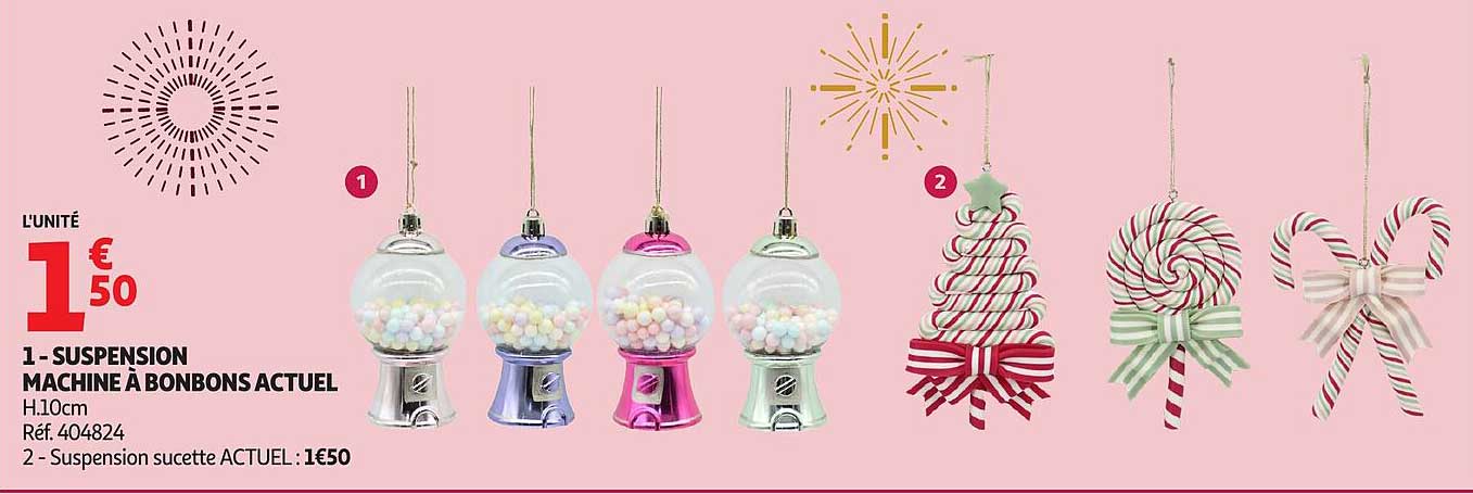 SUSPENSION MACHINE À BONBONS ACTUEL