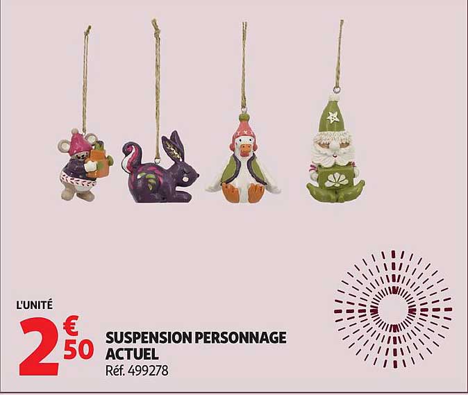 SUSPENSION PERSONNAGE ACTUEL