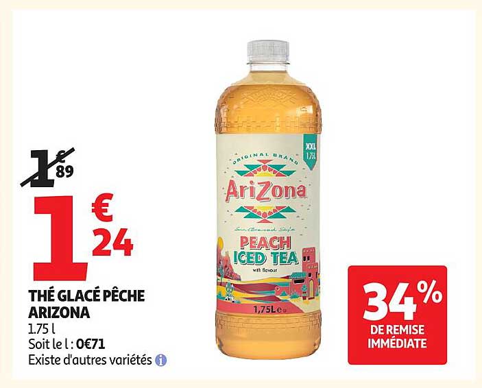 THÉ GLACÉ PÊCHE ARIZONA