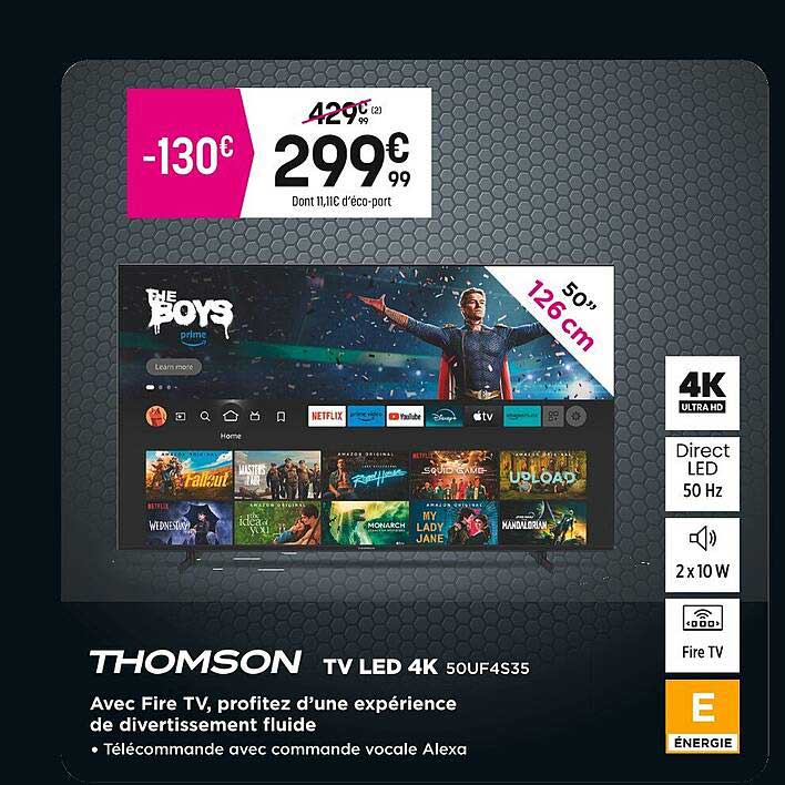 THOMSON TV LED 4K 50UF4S35