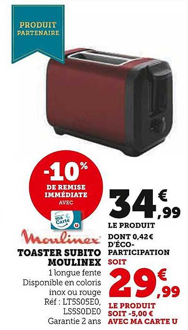 Toaster Subito Moulinex