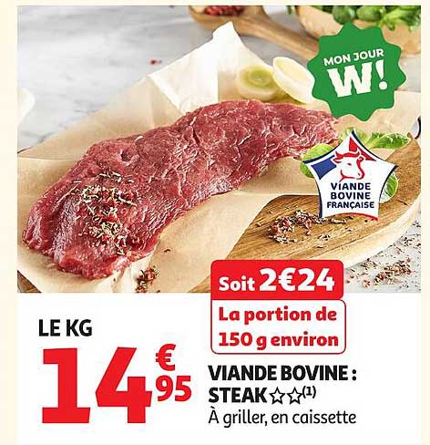 VIANDE BOVINE : STEAK