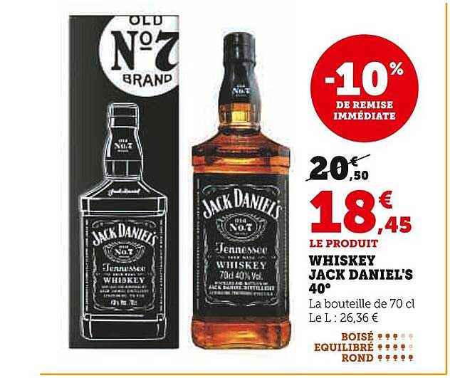 WHISKEY JACK DANIEL'S 40°