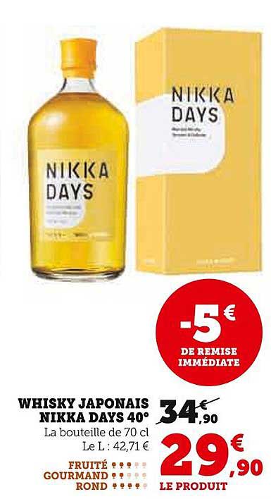 WHISKY JAPONAIS NIKKA DAYS 40°