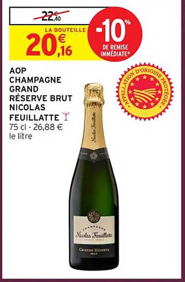 AOP CHAMPAGNE GRAND RÉSERVE BRUT NICOLAS FEUILLATTE