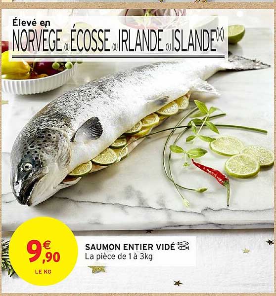 SAUMON ENTIER VIDÉ