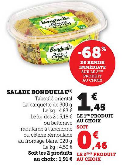 SALADE BONDUELLE Taboulé oriental