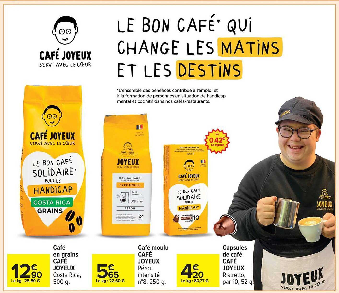 Café en grains CAFÉ JOYEUX Costa Rica, 500 g