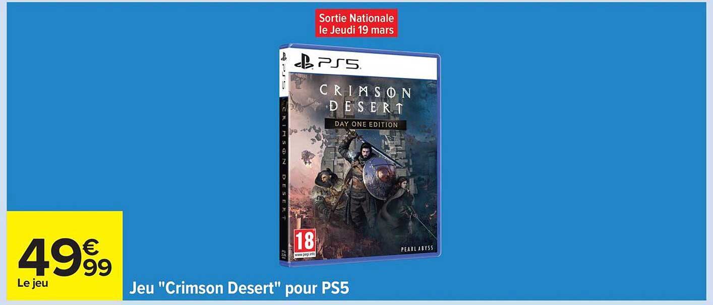 Jeu "Crimson Desert" pour PS5