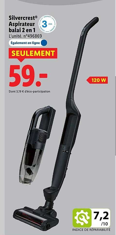 Aspirateur 2 En 1 Silvercrest