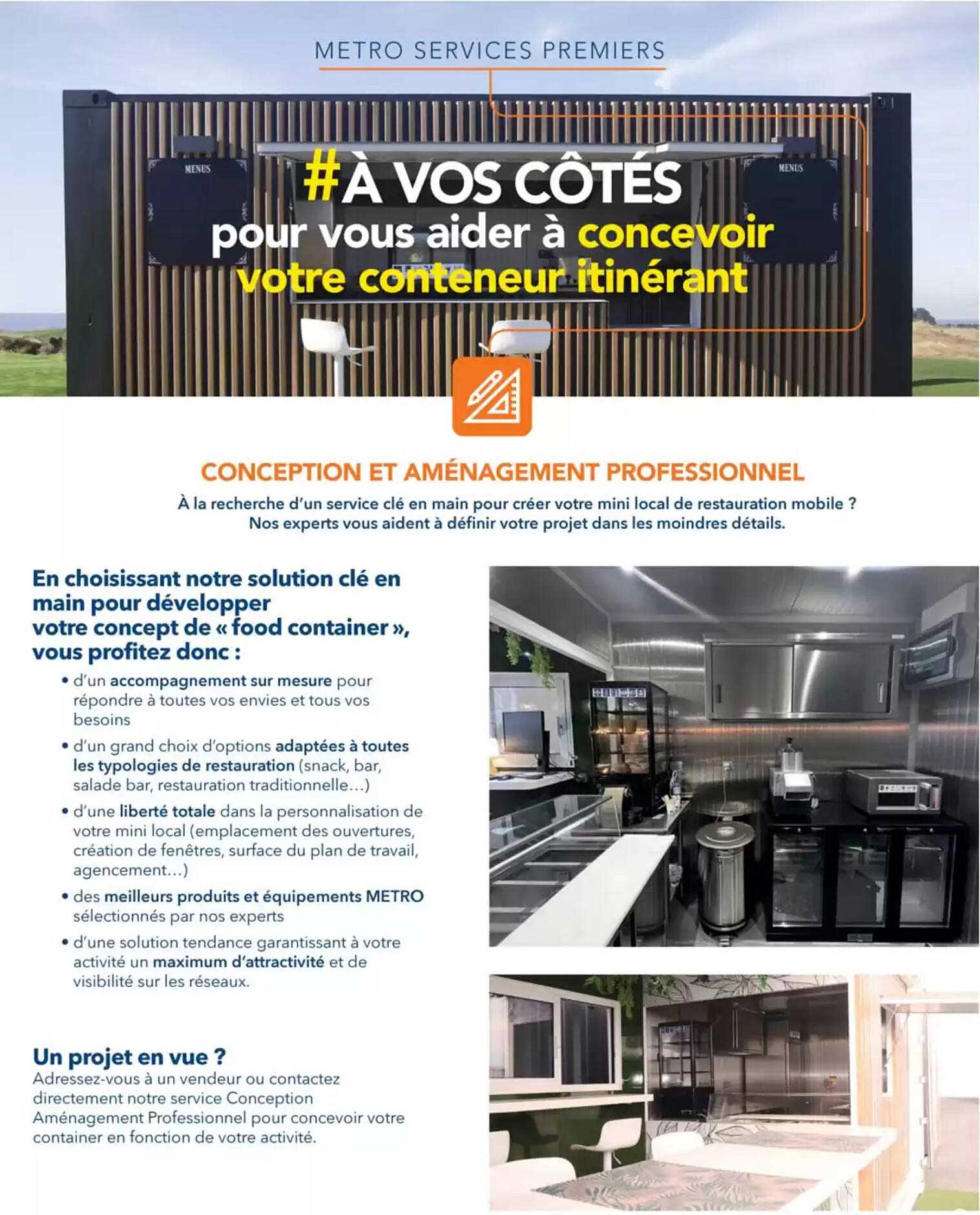 #À VOS CÔTÉS pour vous aider à concevoir votre conteneur itinérant