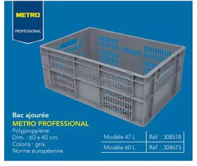 Bac ajourée METRO PROFESSIONAL