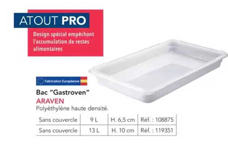 Bac "Gastrovén" ARAVEN