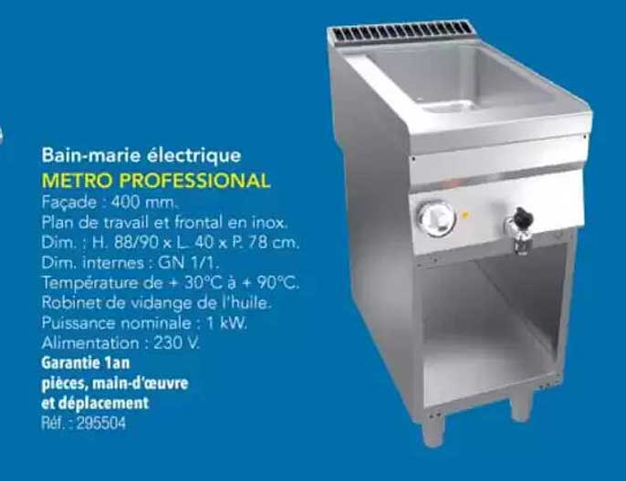 Bain-marie électrique METRO PROFESSIONAL