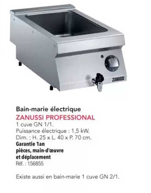 Bain-marie électrique ZANUSSI PROFESSIONAL