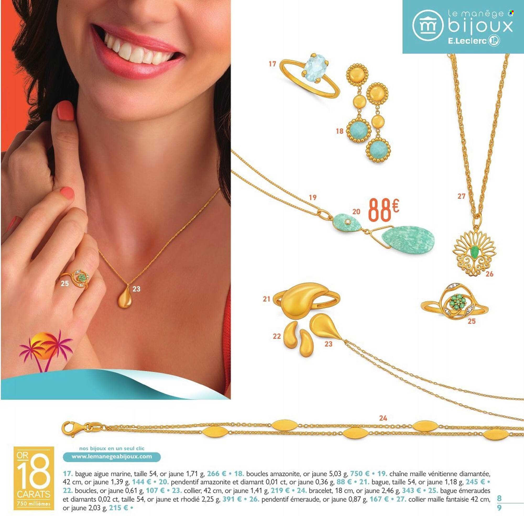 Bijoux en or 18 carats