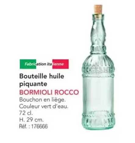 Bouteille huile piquante BORMIOLI ROCCO