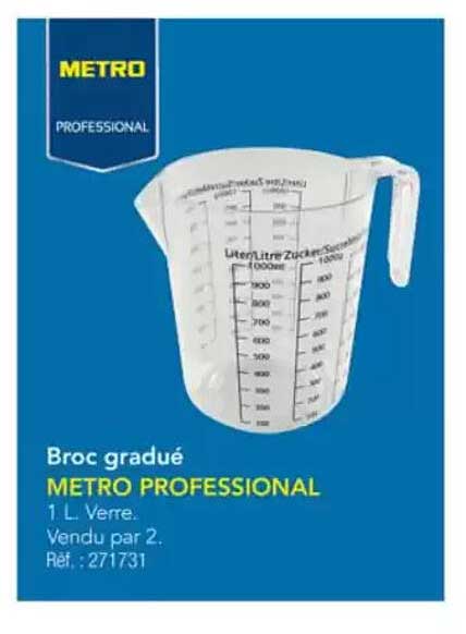 Broc gradué METRO PROFESSIONAL