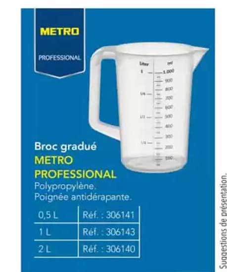 Broc gradué METRO PROFESSIONAL