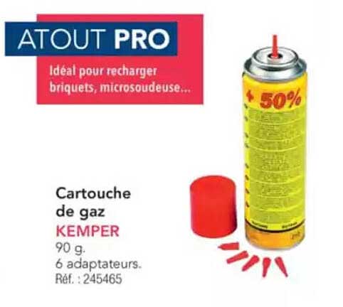 Cartouche de gaz KEMPER