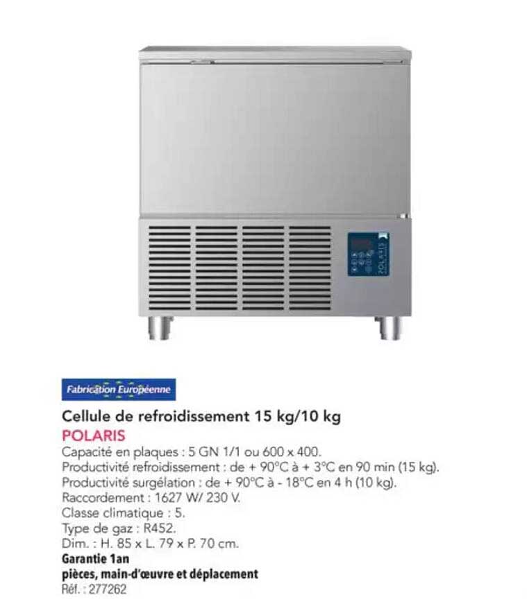 Cellule de refroidissement 15 kg/10 kg POLARIS