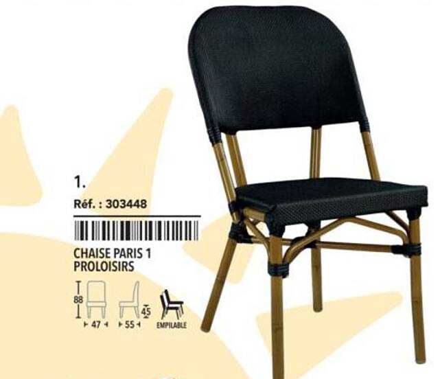 CHAISE PARIS 1 PROLOISIRS
