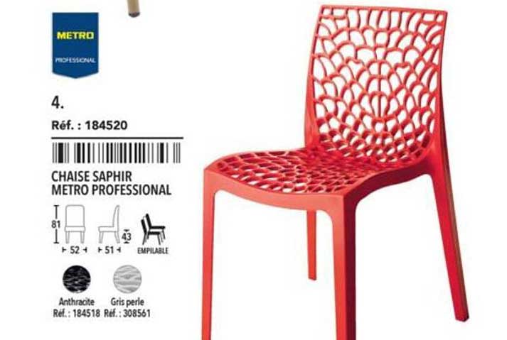 CHAISE SAPHIR METRO PROFESSIONAL
