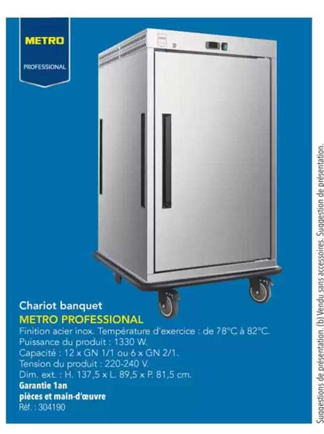 Chariot banquet METRO PROFESSIONAL
