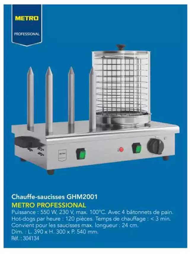 Chauffe-saucisses GHM2001