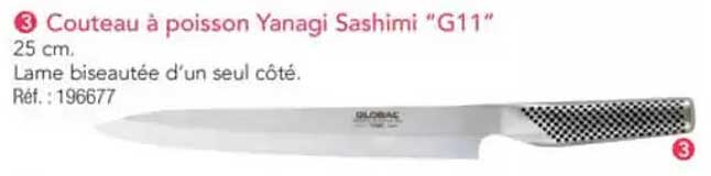 Couteau à poisson Yanagi Sashimi 'G11'