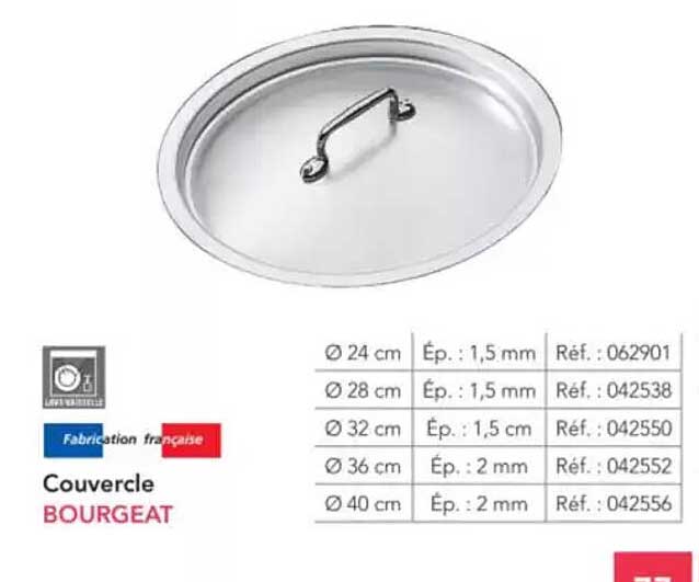 Couvercle BOURGEAT