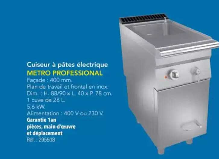 Cuiseur à pâtes électrique METRO PROFESSIONAL