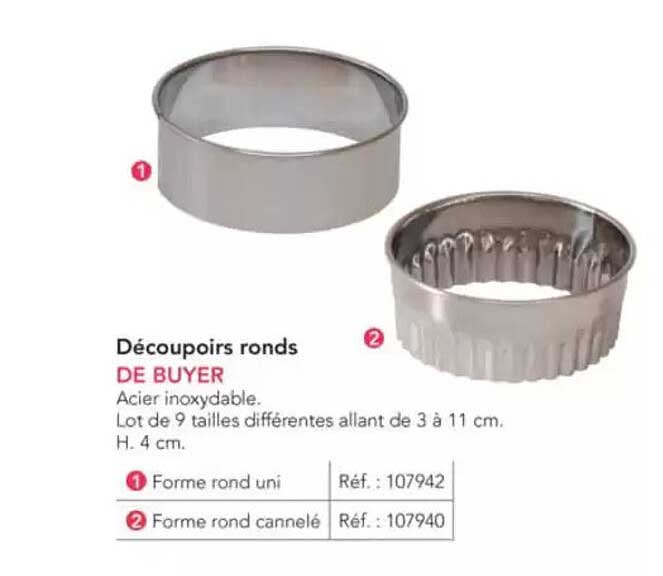 Découpoirs ronds DE BUYER