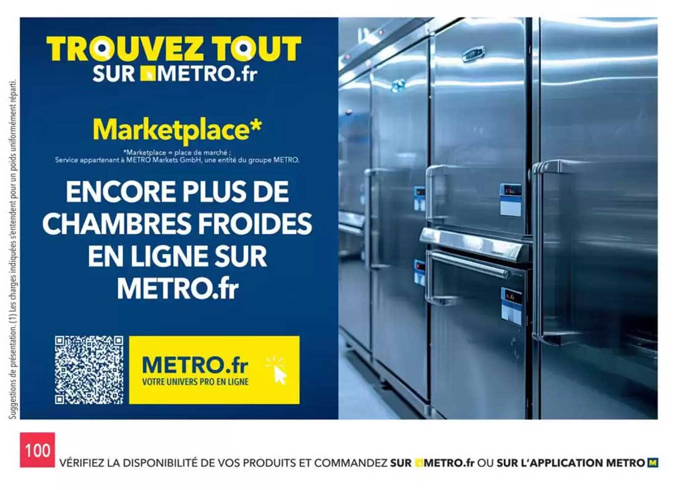 ENCORE PLUS DE CHAMBRES FROIDES EN LIGNE SUR METRO.fr