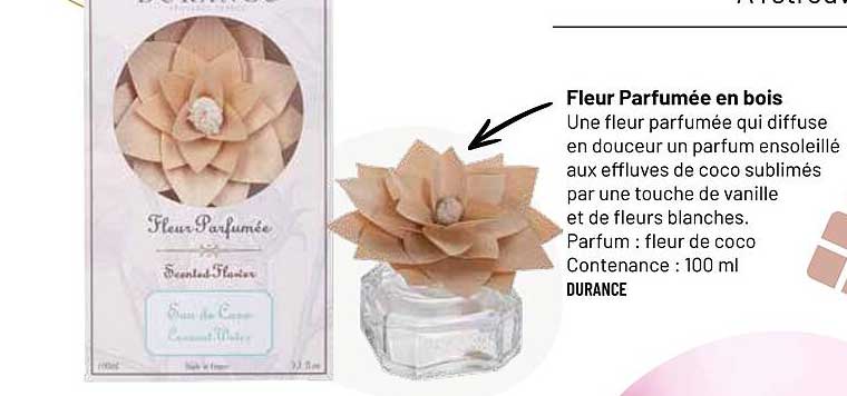 Fleur Parfumée en bois
