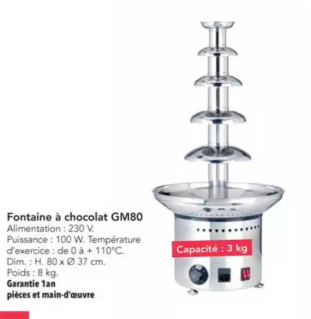 Fontaine à chocolat GM80