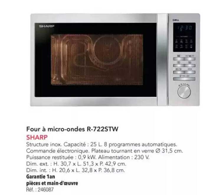 Four à micro-ondes R-722STW