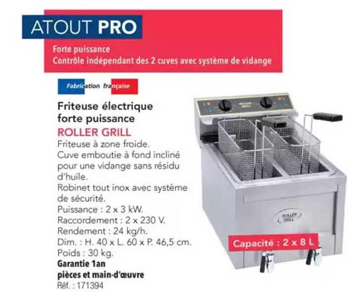 Friteuse électrique forte puissance ROLLER GRILL